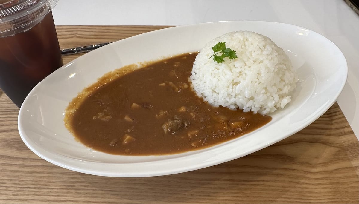 蓼科牛と白麗茸のビーフカレー