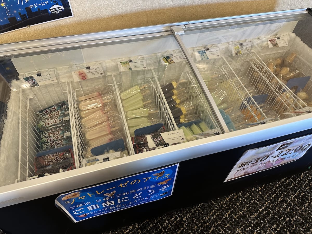 アイスは結構選べます