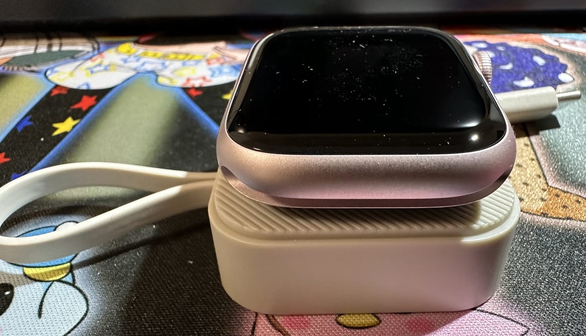 45mmの本体を載せる。サイズはこんな感じ